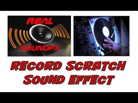 needle scratching record sound effect